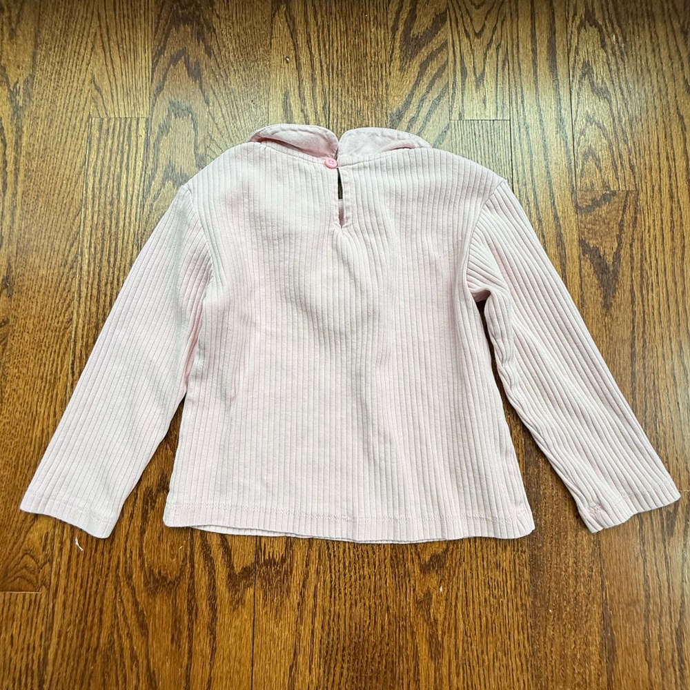 Hanna Andersson Peter Pan Collar Top Sz 4 - Picture 2 of 6